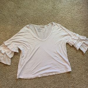 American Eagle 3/4 length sleeve White Top
